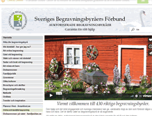 Tablet Screenshot of begravningar.se